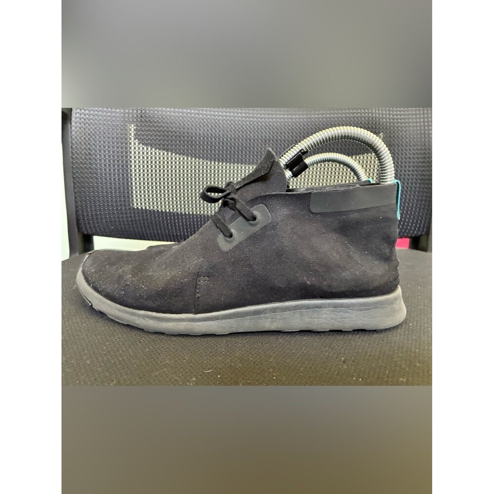 Native Womens Apollo Black Suede Boots Shoes Sneakers Minimalist size W 8